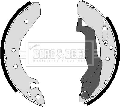 BORG & BECK Комплект тормозных колодок BBS6223